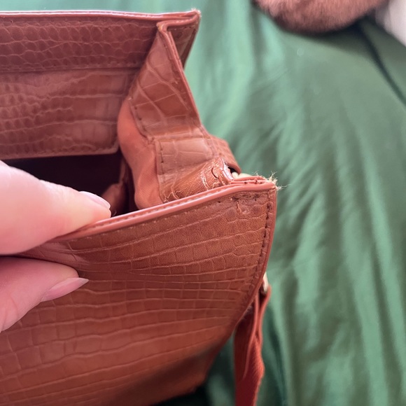 BEIS Work tote in cognac - Picture 5 of 8